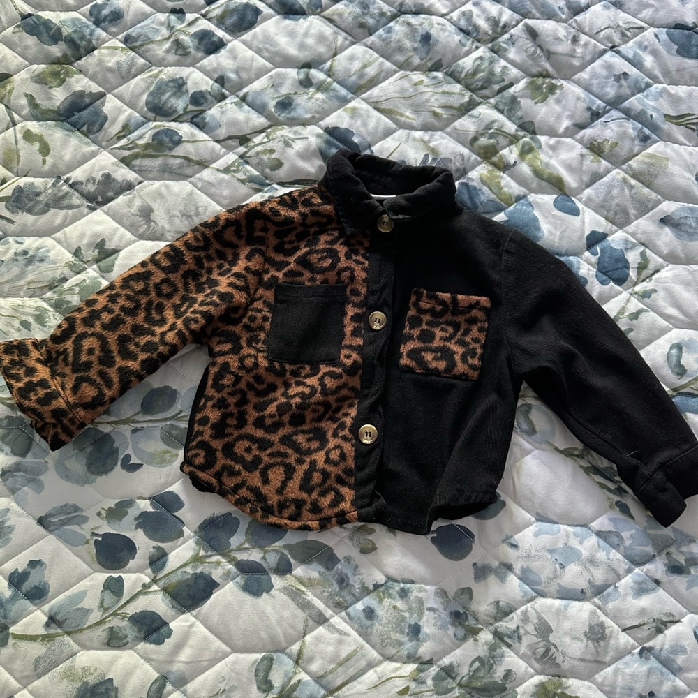 Leopard Print Kids Jacket